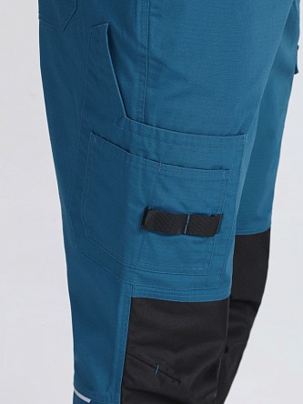 Брюки ProfLineSpecialist (тк.РипСтоп,240), циан/черный