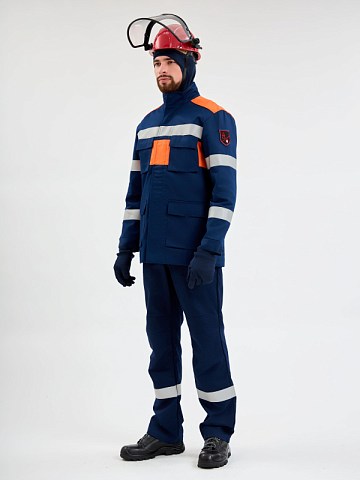 Костюм летний Энергия-Б (35,2 кал.), т.синий/оранжевый