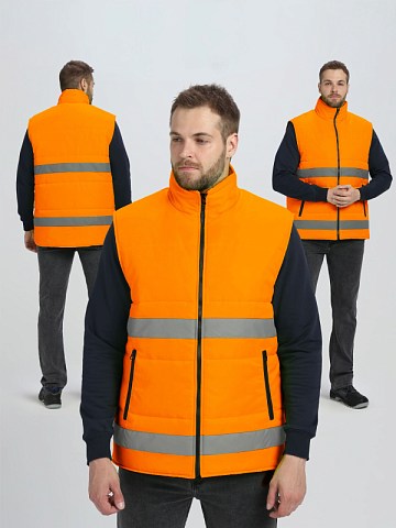 Жилет утепленный сигнальный Ярксион СОП (тк.OxLine,90), оранжевый