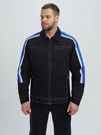 Костюм Джет IMP (тк.Саржа,320) п/к, т.синий/васильковый