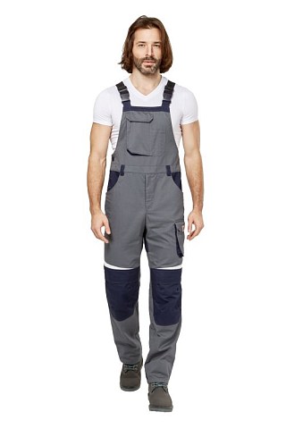 Полукомбинезон антистатический "Фест" серый/синий