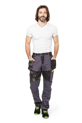 Брюки "Аксель-Неон" Кмф хаки/синий