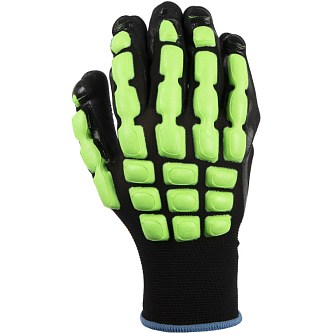 Трикотажные перчатки с противоударными накладками