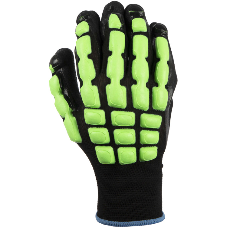 Трикотажные перчатки с противоударными накладками