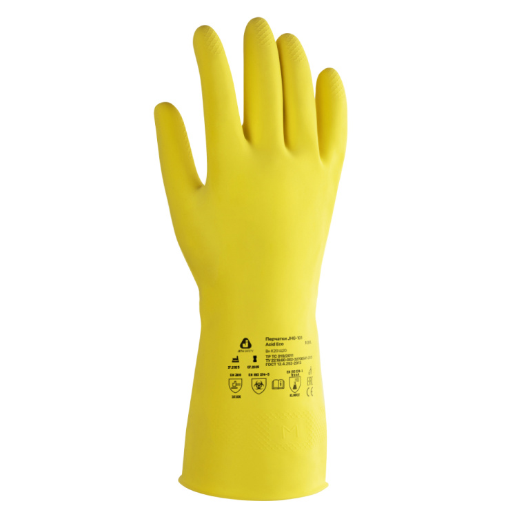 Латексные перчатки с хлопковым напылением